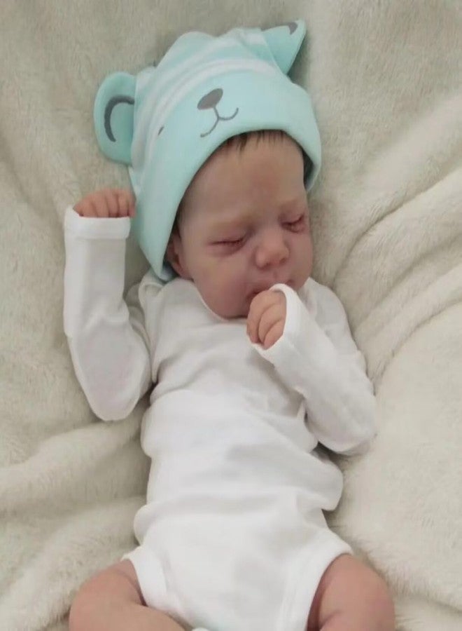 Zero Pam Realistic Reborn Baby Dolls Girls 18 Inch Soft Silicone Baby Doll Girl Smiling Newborn Girl Babies Real Looking Preemie Reborn Dolls for Girls Toys (Contemporary) - Image 4